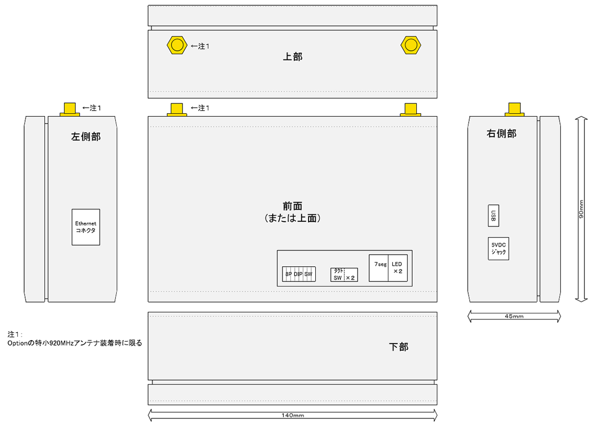 外寸・形状図